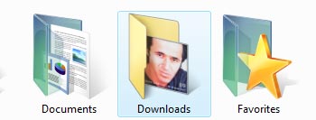 Vista downloads folder Icon